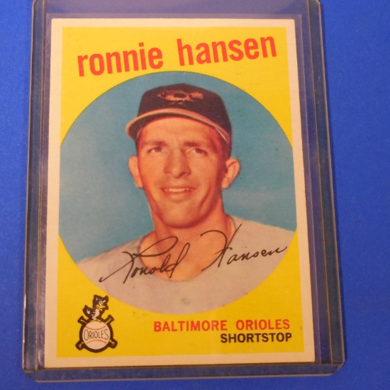 1959 TOPPS #444 RONNIE HANSEN ORIOLES