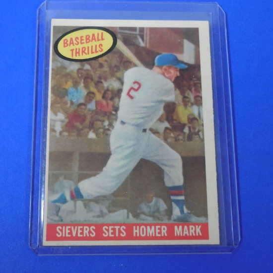 1959 TOPPS #465 ROY SIEVERS BASEBALL THRILLS