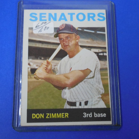1964 TOPPS #134 DON ZIMMER SENATORS