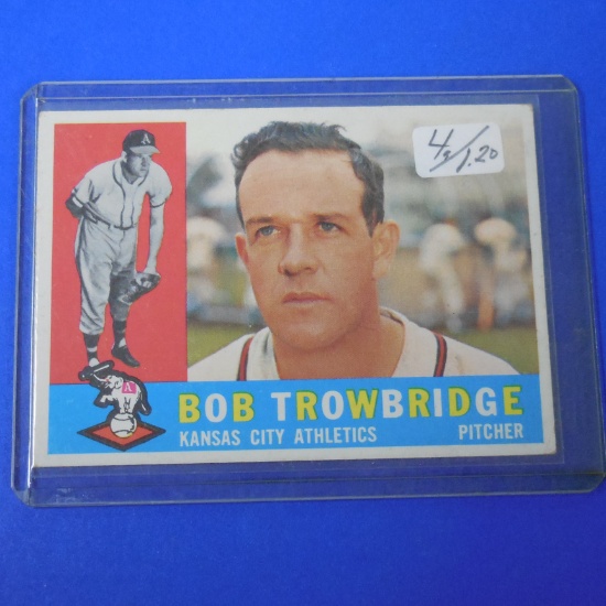 1960 TOPPS #66 BOB TROWBRIDGE ATHLETICS
