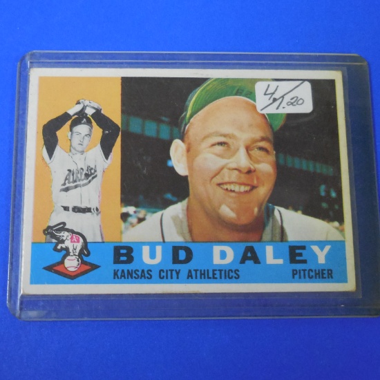1960 TOPPS #8 BUD DALEY ATHLETICS