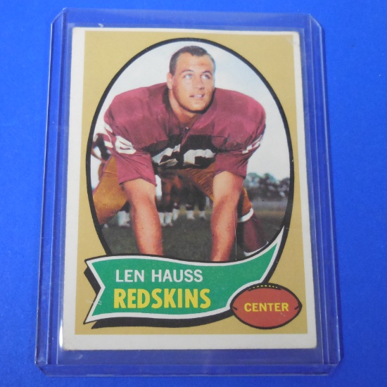 1970 TOPPS #124 LEN HAUSS REDSKINS