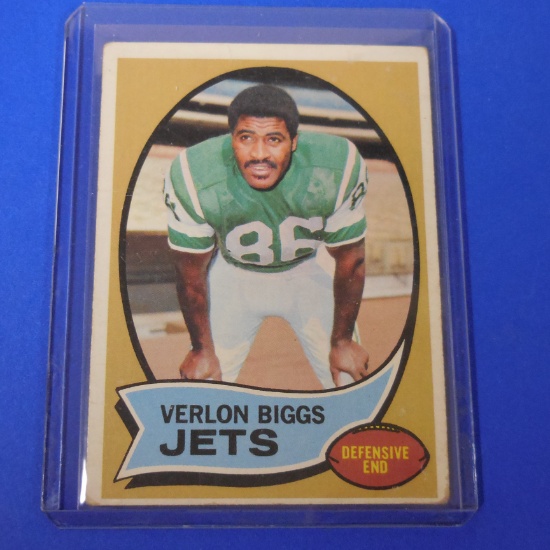 1970 TOPPS #3 VERLON BIGGS JETS