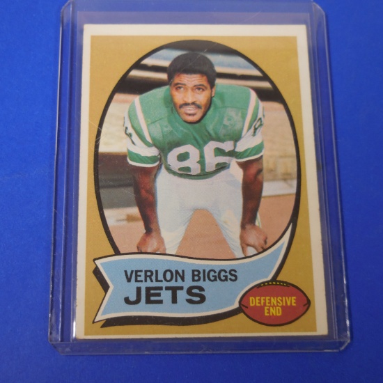 1970 TOPPS #3 VERLON BIGGS JETS