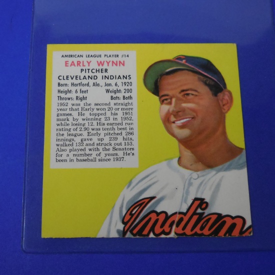 1953 RED MAN TOBACCO EARLY WYNN CUT OUT CARD EXPIRES MAY 31ST 1954