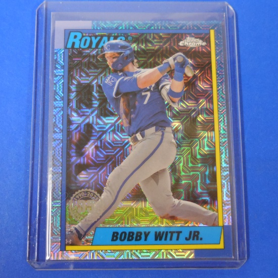 2025 TOPPS CHROME BOBBY WITT JR SILVER PACK REFRACTOR ROYALS