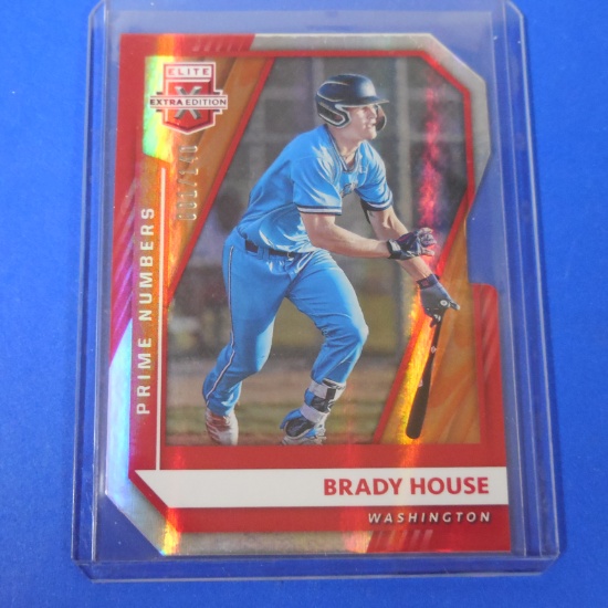 2021 DONRUSS ELITE BRADY HOUSE DIE CUT HOLO #D 001/140 ROOKIE CARD