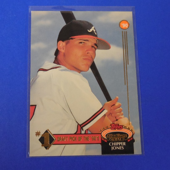 1992 TOPPS STADIUM CLUB CHIPPER JONES DRAFT PICK ROOKIE CARD BRAVES