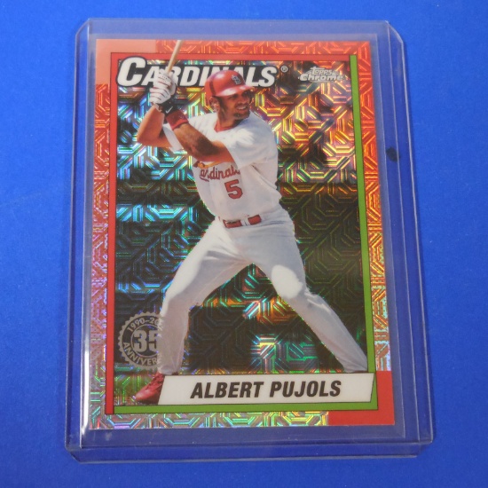 2025 TOPPS CHROME ALBERT PUJOLS SILVER PACK REFRACTOR CARDINALS
