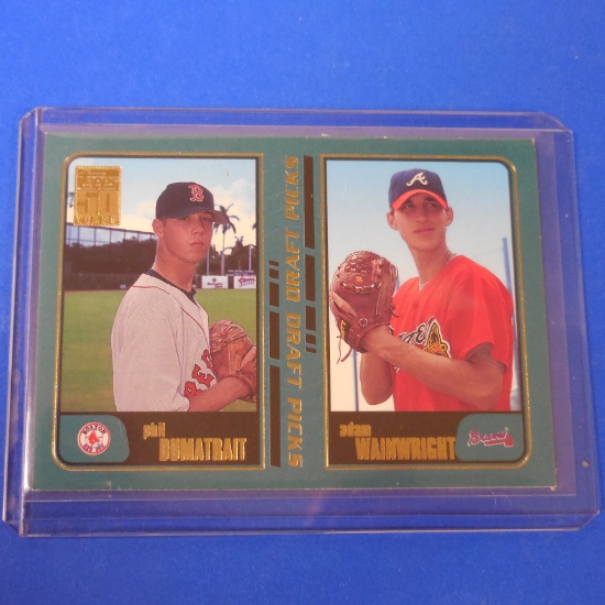 2001 TOPPS #355 ADAM WAINWRIGHT ROOKIE CARD BRAVES