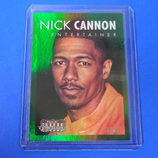 2015 PANINI AMERICANA NICK CANNON GREEN HOLOFOIL #D 12/25
