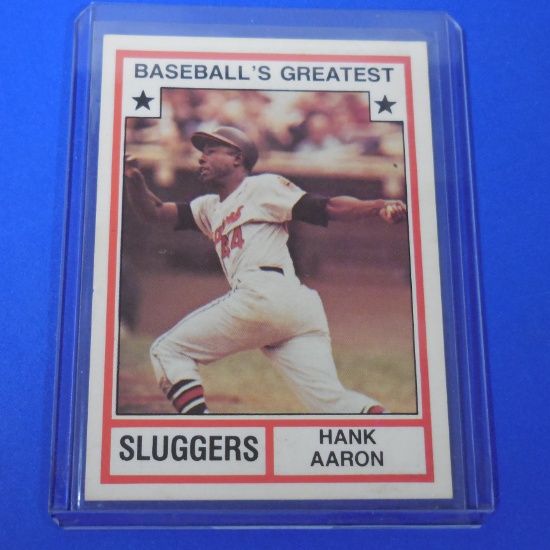 1982 TCMA HANK AARON GREATEST SLUGGERS BRAVES