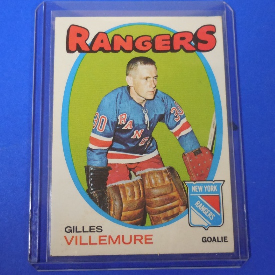1971-72 TOPPS #18 GILLES VILLEMURE RANGERS