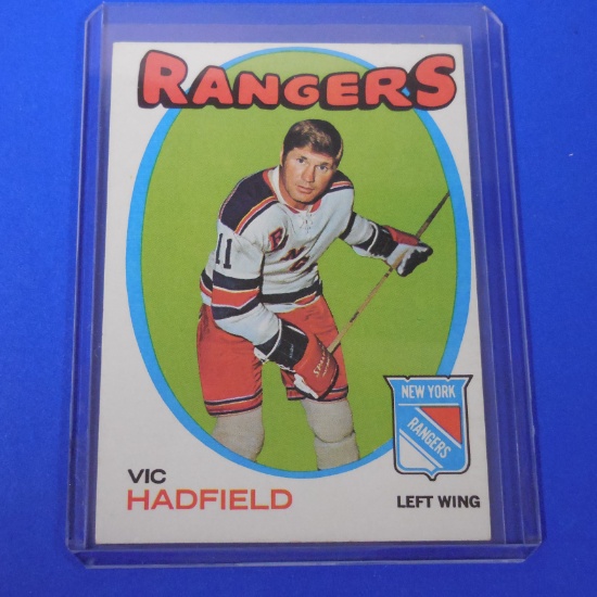 1971-72 TOPPS #9 VIC HADFIELD RANGERS