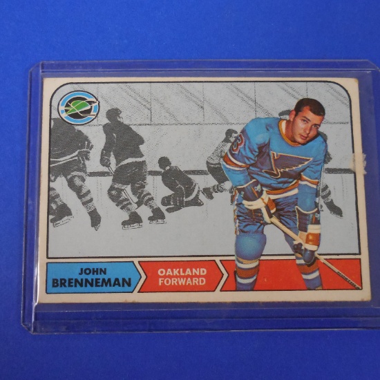 1968-69 TOPPS #83 JOHN BRENNEMAN ROOKIE CARD BLUES SEALS