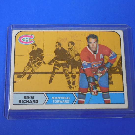 1968-69 TOPPS #64 HENRI RICHARD CANADIENS VINTAGE HOF
