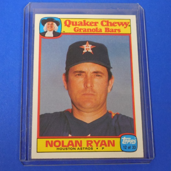 1986 TOPPS QUAKER OATS NOLAN RYAN ASTROS