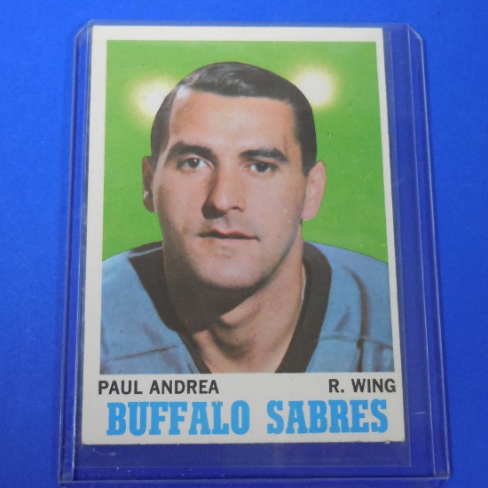 1970-71 TOPPS #77 PAUL ANDREA ROOKIE CARD SABRES