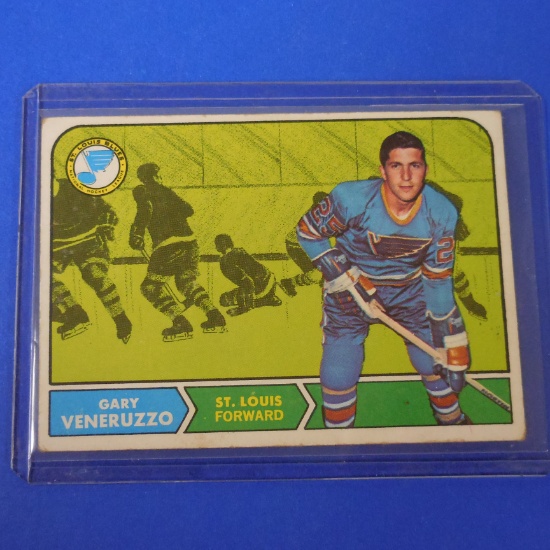 1968-69 TOPPS #119 GARY VENERUZZO ROOKIE CARD BLUES
