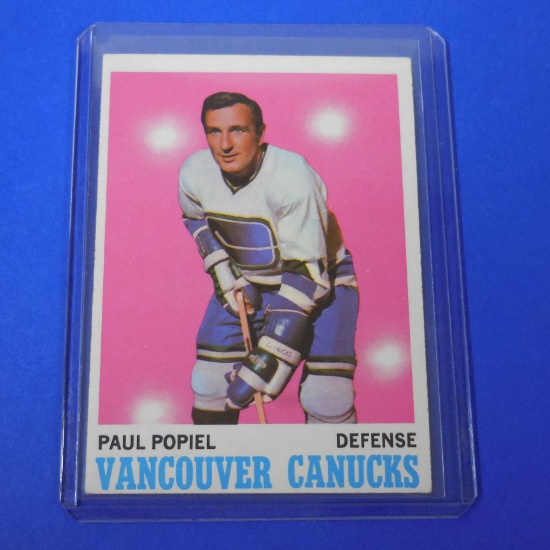 1970-71 TOPPS #122 PAUL POPIEL CANUCKS