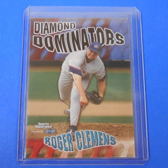 1999 FLEER SPORTS ILLUSTRATED ROGER CLEMENS DIAMOND DOMINATORS BLUE JAYS