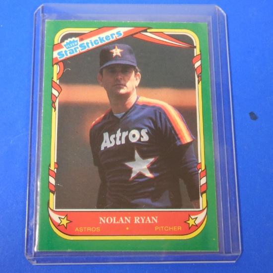 1987 FLEER NOLAN RYAN STICKER ALL STAR ASTROS
