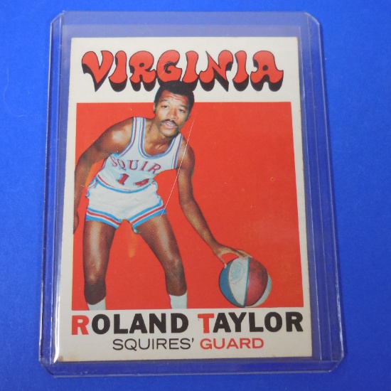 1971-72 TOPPS #173 ROLAND TAYLOR SQUIRES ROOKIE CARD