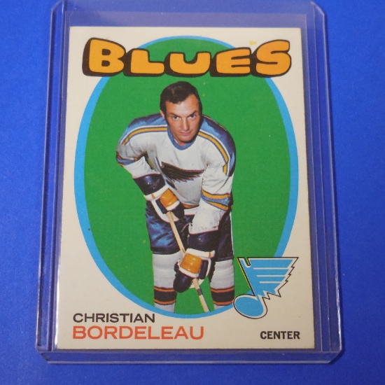 1971-72 TOPPS #51 CHRISTIAN BORDELEAU BLUES