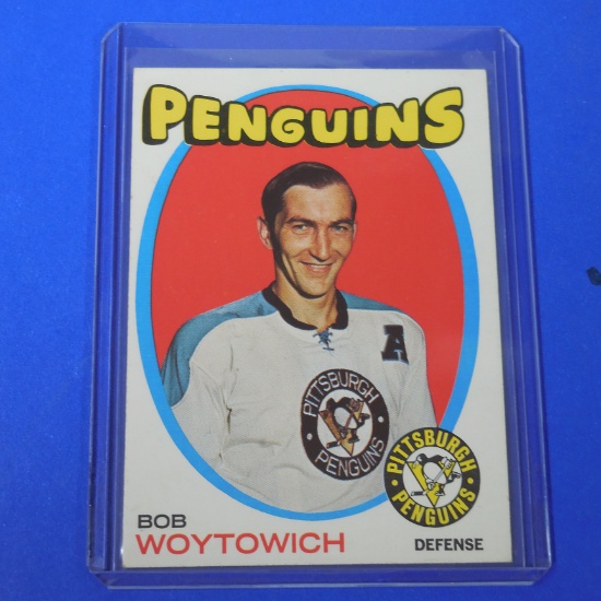 1971-72 TOPPS #28 BOB WOYTOWICH PENGUINS
