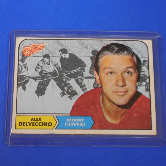1968-69 TOPPS #28 ALEX DELVECCHIO RED WINGS