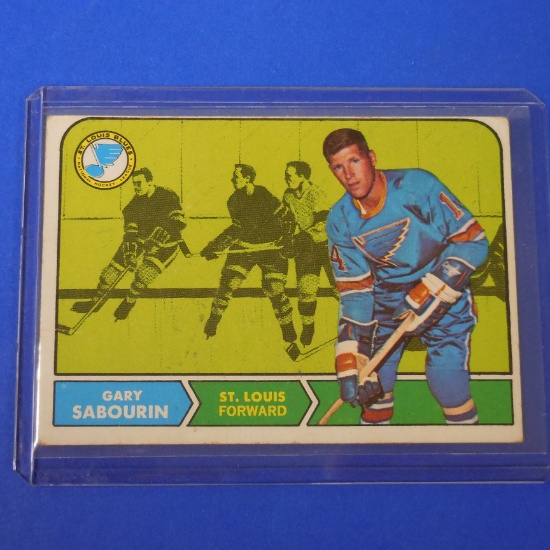1968-69 TOPPS #117 GARY SABOURIN BLUES