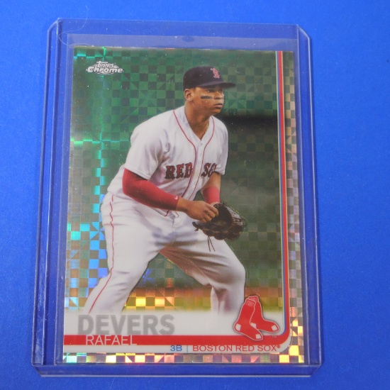 2019 TOPPS CHROME RAFAEL DEVERS XFRACTOR RED SOX