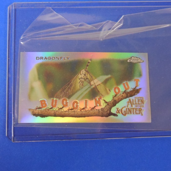 2020 TOPPS CHROME ALLEN GINTER BUGGIN OUT DRAGON FLY MINI REFRACTOR