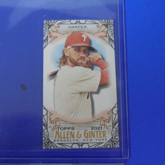 2021 TOPPS ALLEN GINTER BRYCE HARPER BLACK BORDER PHILLIES