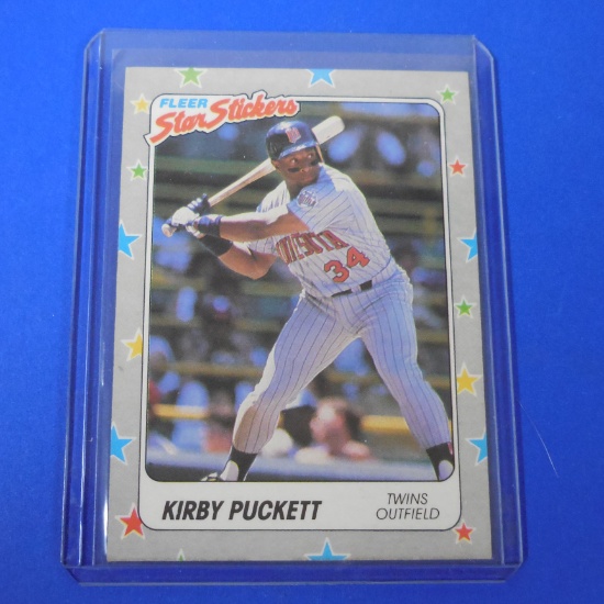 1988 FLEER ALL STAR STICKERS KIRBY PUCKETT TWINS