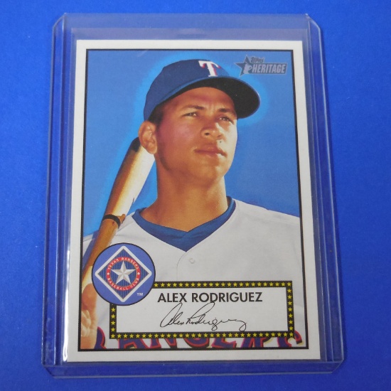2001 TOPPS HERITAGE ALEX RODRIGUEZ BLACK BACK