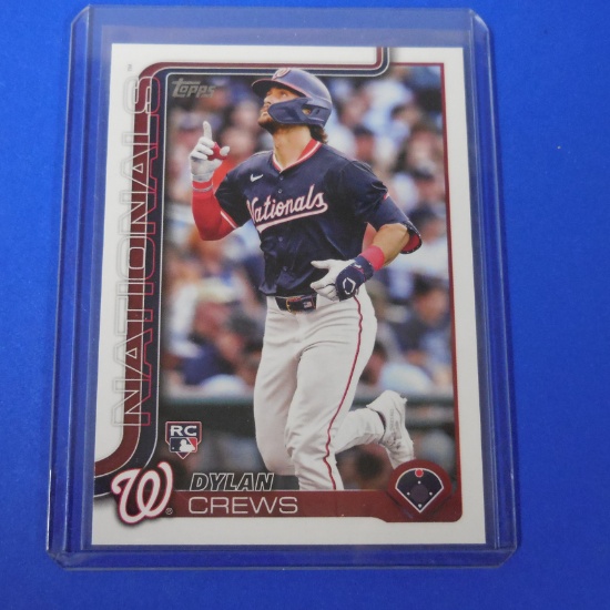 2025 TOPPS #74 DYLAN CREWS ROOKIE CARD NATIONALS