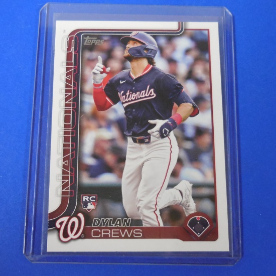 2025 TOPPS #74 DYLAN CREWS ROOKIE CARD NATIONALS