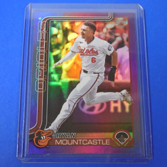 2025 TOPPS #107 RYAN MOUNTCASTLE PURPLE #D 195/250 ORIOLES