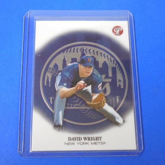 2002 TOPPS PRISTINE DAVID WRIGHT ROOKIE CARD METS