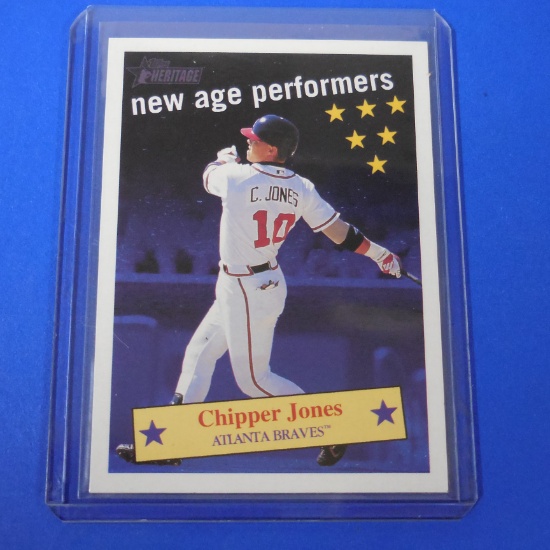 2001 TOPPS HERITAGE CHIPPER JONES NEW AGE PERFORMERS BRAVES