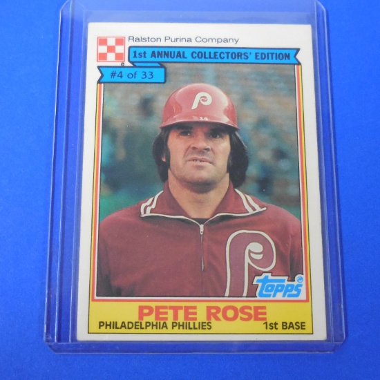 1983 TOPPS PURINA PETE ROSE PHILLIES