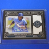 2016 TOPPS MUSEUM COLLECTION ALCIDES ESCOBAR AUTOGRAPHED JERSEY CARD #D 006/199