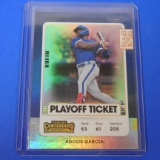 2021 PANINI CONTENDERS ADOLIS GARCIA PLAYOFF TICKET HOLO #D 02/18 GOLD
