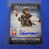 2013 DONRUSS ELITE WYATT MATHISEN AUTOGRAPHED ROOKIE CARD