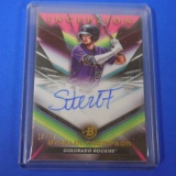 2023 BOWMAN INCEPTION STERLIN THOMPSON AUTOGRAPHED ROOKIE CARD #D 18/75