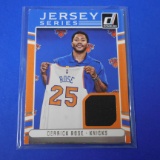 2016-17 DONRUSS DERRICK ROSE GAME USED JERSEY CARD KNICKS
