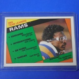 1984 TOPPS LOS ANGELES RAMS LEADERS ERIC DICKERSON ROOKIE CARD