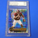 2001 LEAF QUANTUM MICHAEL VICK ROOKIE CARD HOLO PGA GEM MINT 10 VIRGINIA TECH