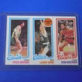1980-81 TOPPS BASKETBALL LARRY BIRD REBOUNDING LEADER ROOKIE CARD RC HOF